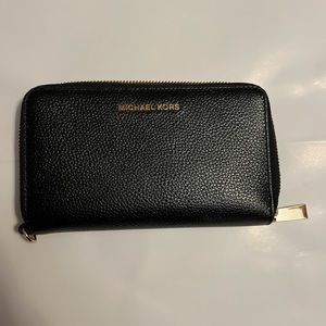 Black Michael Kors long wallet